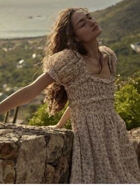 Doen Gia Dress in Feathered Floral